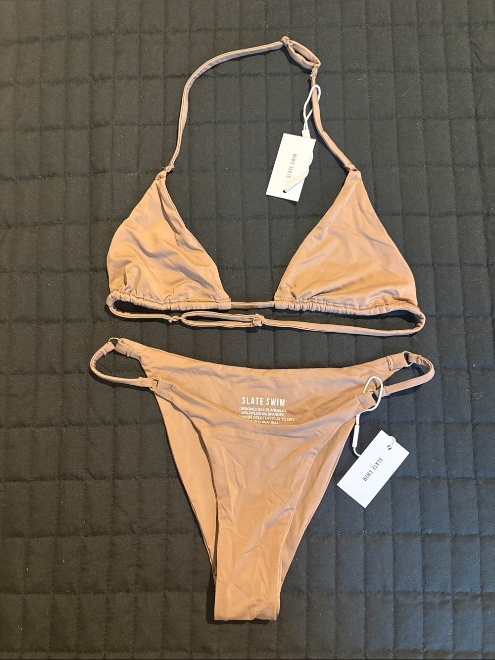 Slate Swim Bikini in Toast